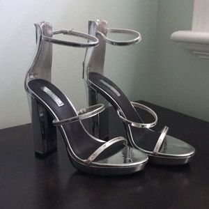 Forever 21 Silver High Heels